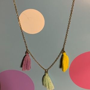 J.crew Super cute tassel necklace